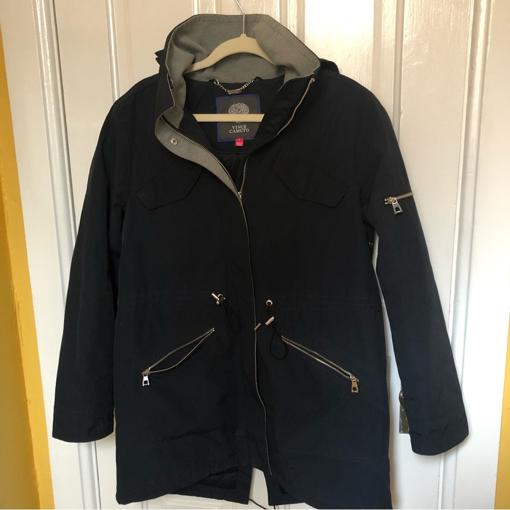 Vince Camuto weather proof navy jacket